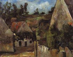 Paul Cezanne Crossroad of the rue Remy oil painting image